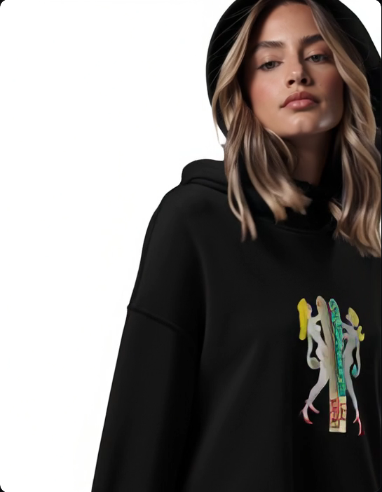 Artful Crop Hoodie Quiet Confidence Edition